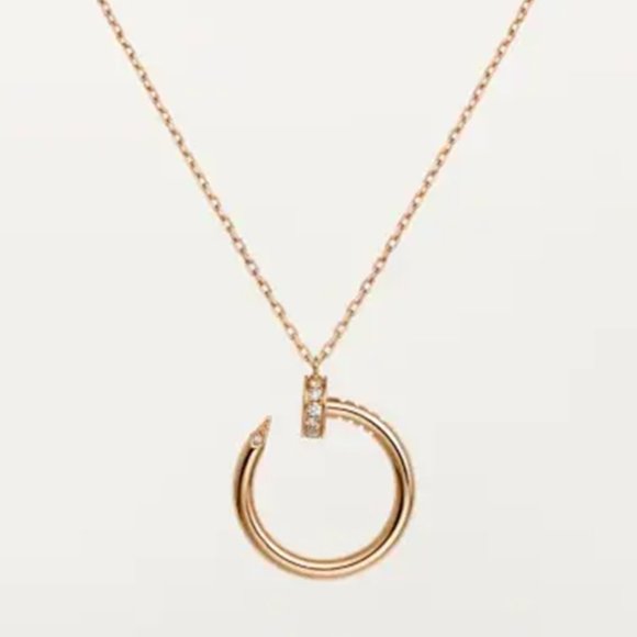 New! Nail Pendant Necklace Rose Gold - Picture 4 of 6